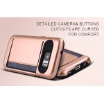 Wholesale Samsung Galaxy S7 Card Slots Hybrid Case (Champagne Gold)